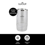 BarCraft Acrylic Double Walled Wine Cooler 23cm tall - British product