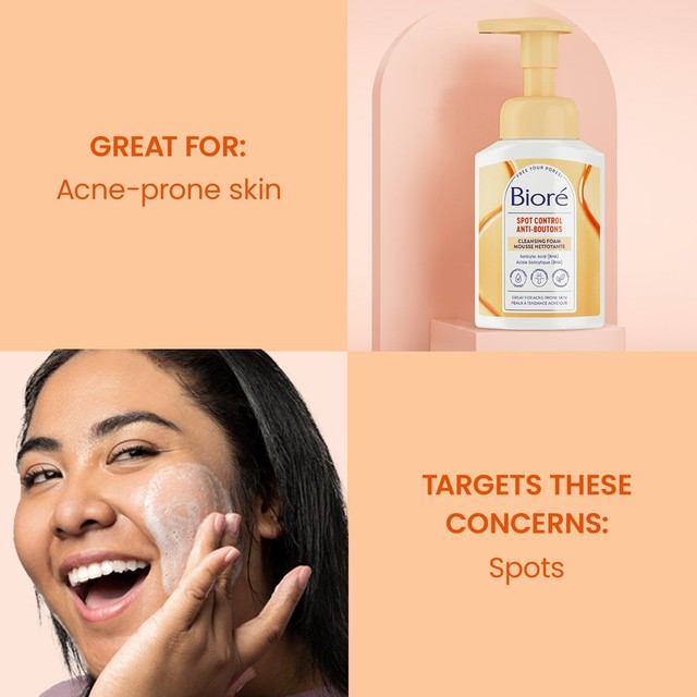 Biore spot control cleansing foam 200ml - British product