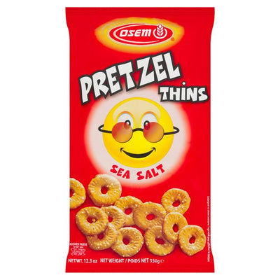 Osem Flache Salzbrezeln mit Meersalz 350g
