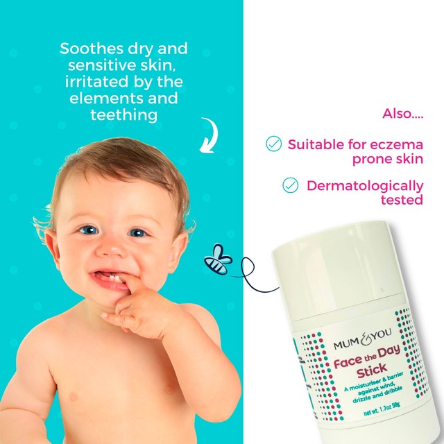 Mum & You Face The Day Moisture Barrier Stick 50g, imported from the UK