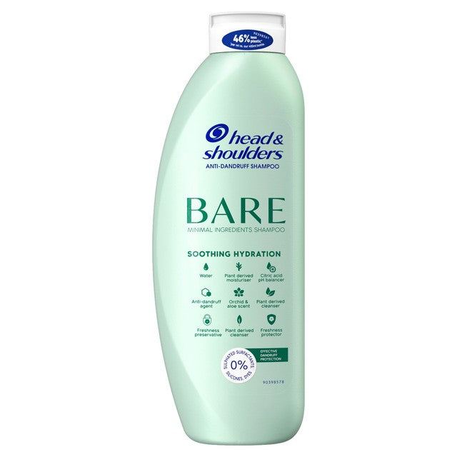 Head & Shoulders Bare Soothing Hydration Shampoo 400ml, UK version