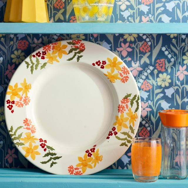 Emma Bridgewater Wild Daffodils plate 10 1/2 inch - British product