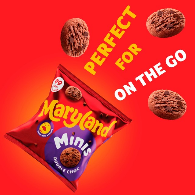 Maryland double chocolate mini cookies 118.8g multipack, imported from the UK