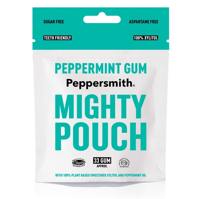 Peppersmith peppermint chewing gum 50g, imported from the UK