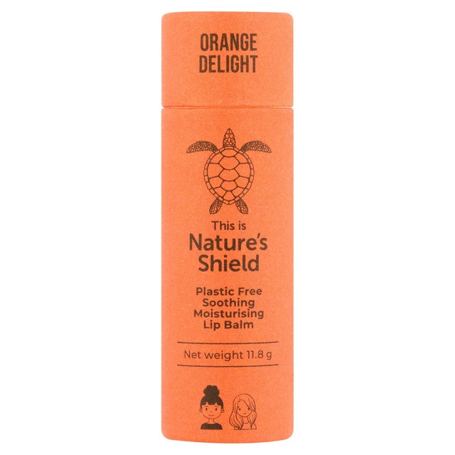 Nature's Shield lip balm Orange Delight - British product