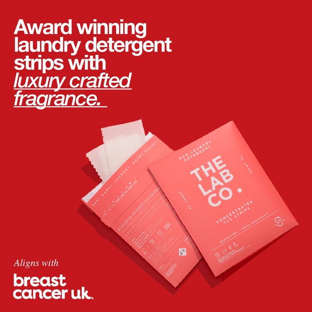 The Lab Co. non-bio laundry sheets energising scent 32 loads (British brand)