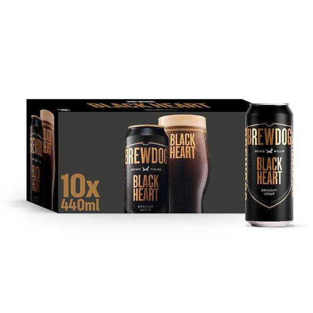 BrewDog Black Heart Stout 10 pack 440ml cans - British product