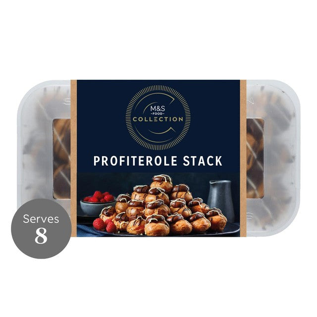 M&S profiterole stack 664g, imported from the UK