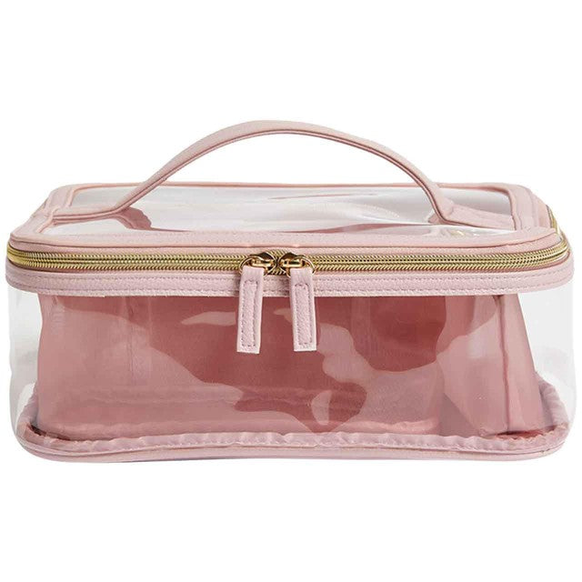M&S make-up bag set pale pink 4 piece, imported from the UK