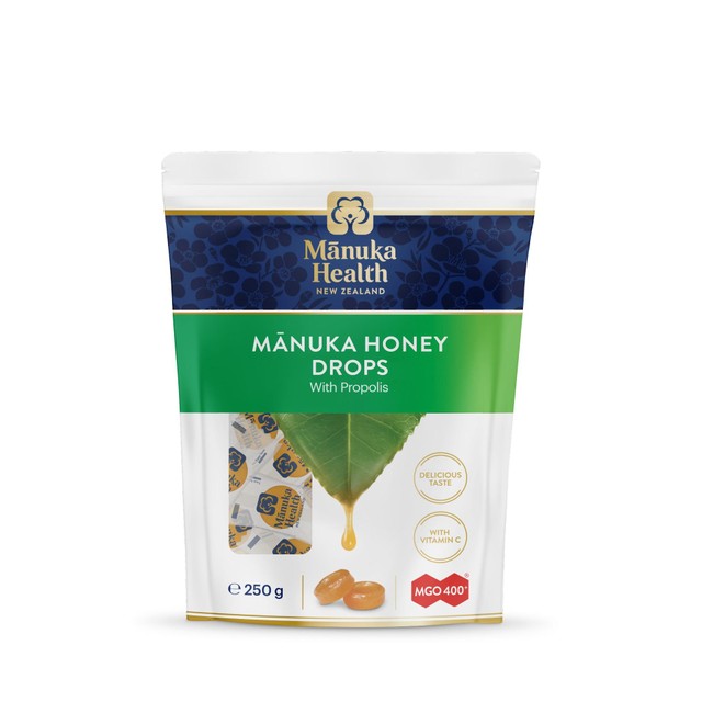 Manuka Health lemon lozenges 250g, imported from the UK