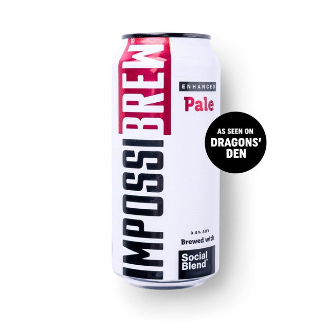 Impossibrew Hazy Pale alcohol-free beer can, imported from the UK