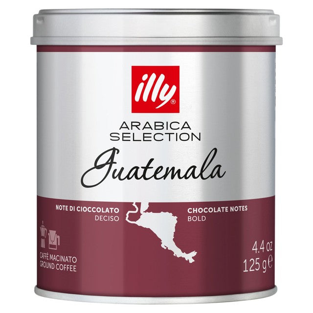 Illy ground coffee Guatemala 125g, UK version