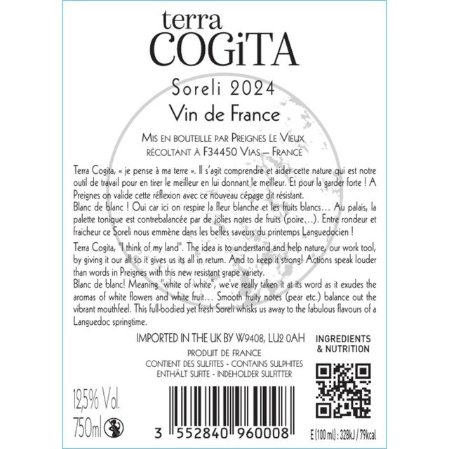 Preignes white wine Soreli 75cl (British brand)