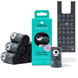 Adios Plastic compostable dog poo bags grey 120 pack - British product