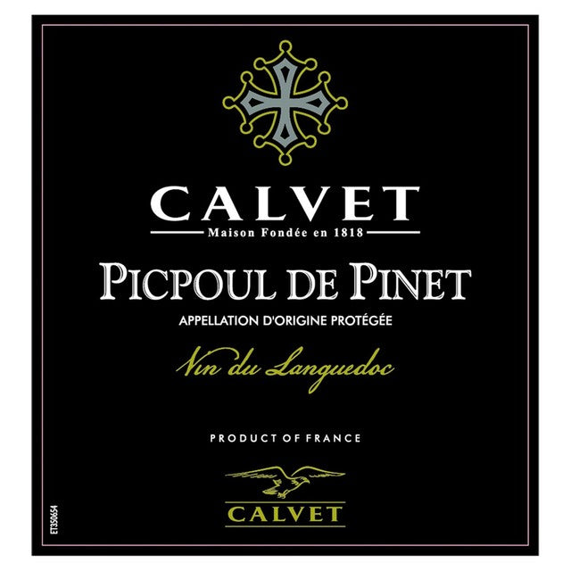 Calvet Picpoul de Pinet white wine 75cl - British product