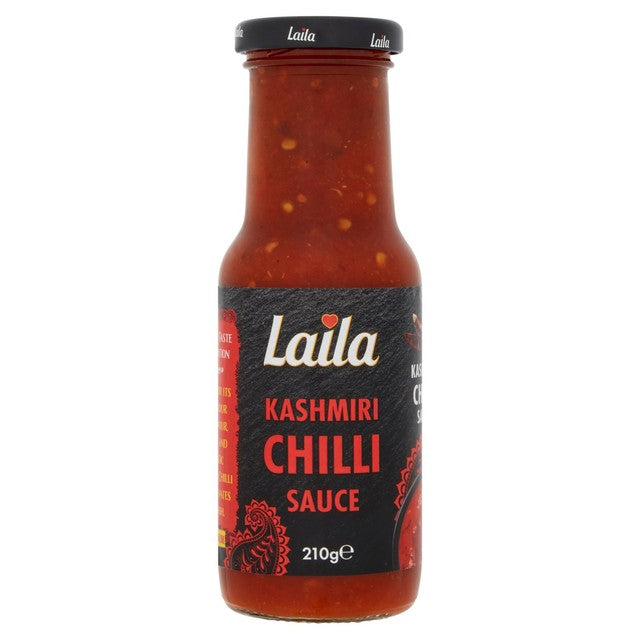 Laila Kashmiri Chilli Sauce 210g Glass Bottle, UK version