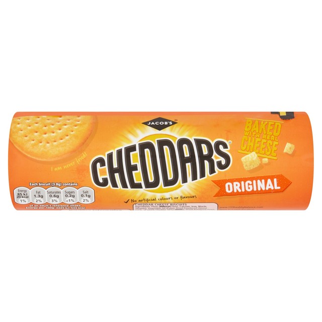 Jacob's Cheddars cheese crackers 150g, UK version