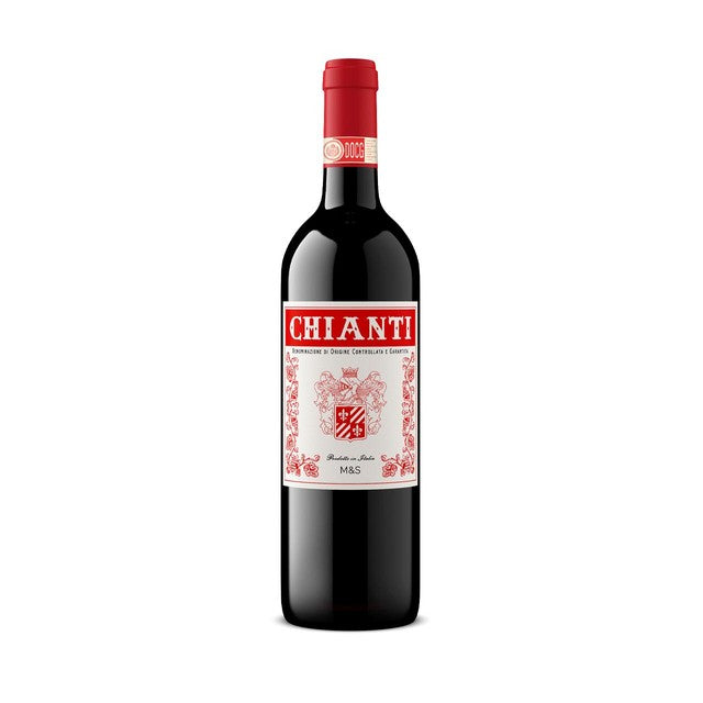 M&S Italian Chianti red wine 75cl, imported from the UK