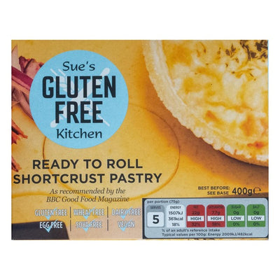 M&S The Gluten Free Kitchen Pâte brisée prête à dérouler Surgelée Pâtisserie 400g - Acheter en ligne sur McGrocer