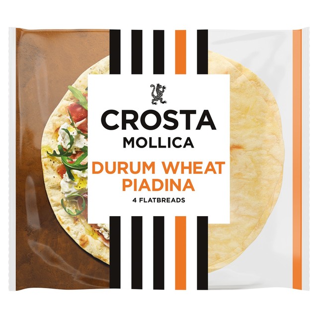 Crosta Mollica Piadina durum wheat flatbreads 300g - British product
