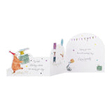 M&S Animals Birthday Card 15cm x 15cm, imported from the UK