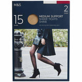 M&S Women's 15 Denier Tights in Opaline, Medium (British brand)