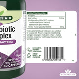 Natures Aid Microbiotic Complex Probiotic Capsules 60, imported from the UK