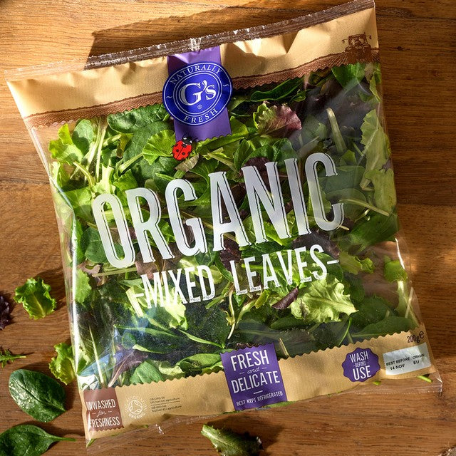 G's Organic Baby Mixed Salad Leaves 200g, UK version