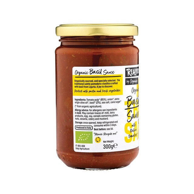 Realfoods tomato basil pasta sauce 300g (British brand)