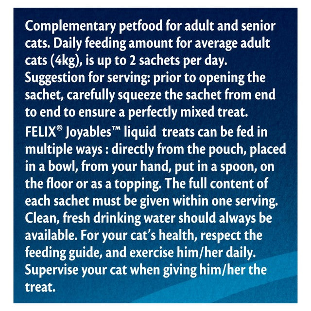 Felix Joyables chicken liquid cat treats 4 x 10g - British product