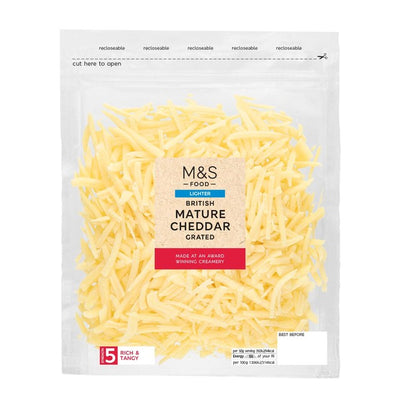 M&S British Lighter Modnet Revet Cheddarost 250g
