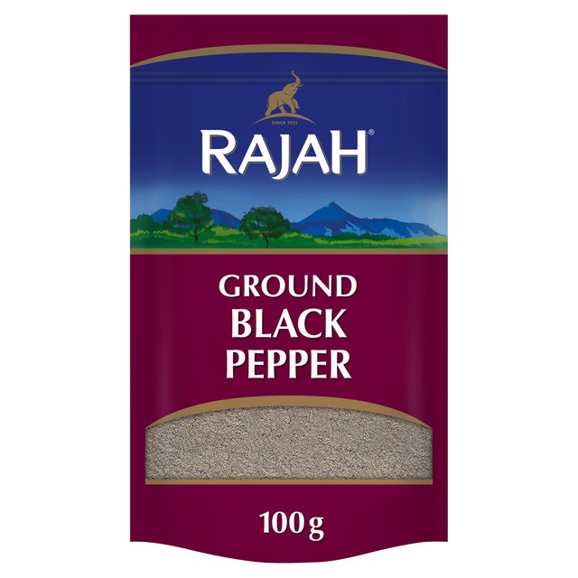 Rajah ground black pepper powder 100g, imported from the UK