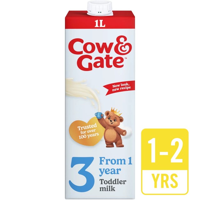 Cow & Gate 3 toddler milk formula 1L - British product