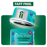 John West no drain tuna chunks 3x100g, UK version