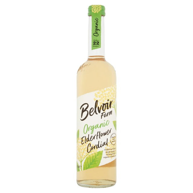 Belvoir organic elderflower cordial 500ml - British product