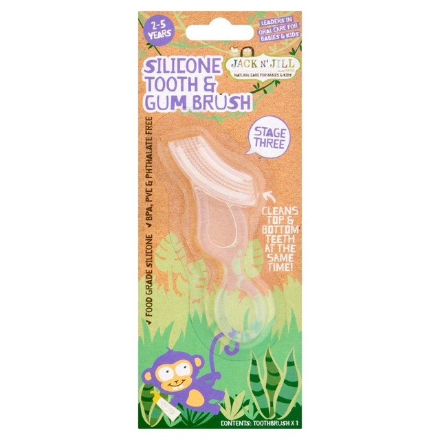 Jack N' Jill silicone toothbrush for children, UK version