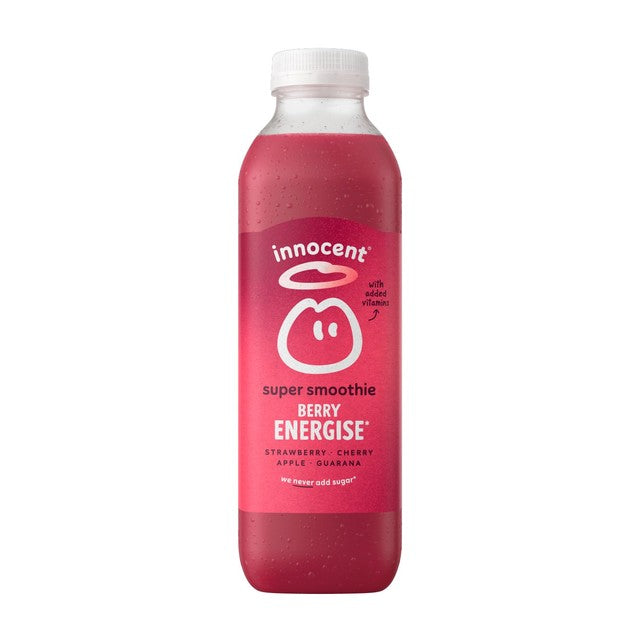 Innocent Berry Energise Smoothie with strawberry and cherry, 750ml, UK version