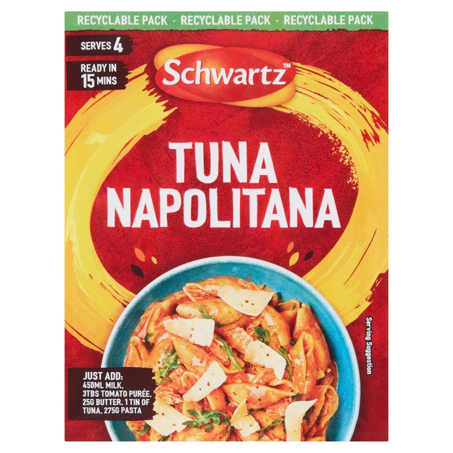 Schwartz Tuna Pasta Napolitana recipe mix 30g (British brand)