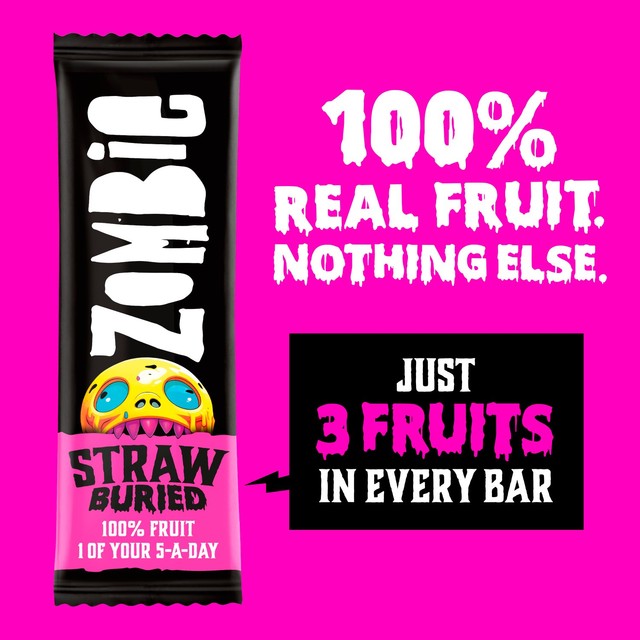 Zombie Snacks Strawburied Fruit Bars 4 x 25g (British brand)