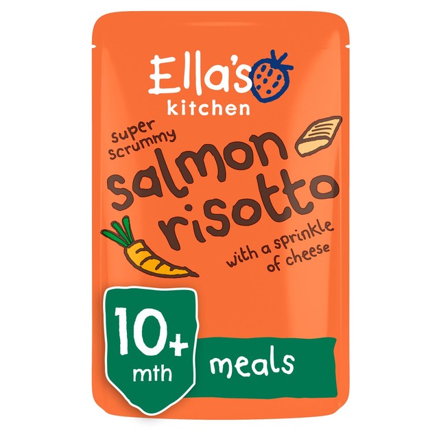 Ella's Kitchen salmon risotto baby food pouch 190g - British product
