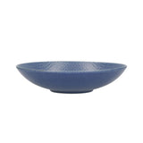 KitchenCraft stoneware pasta bowls blue embossed 22cm, UK version