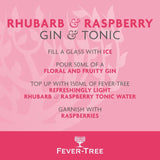 Fever-Tree Light Rhubarb & Raspberry Tonic Water 500ml - British product