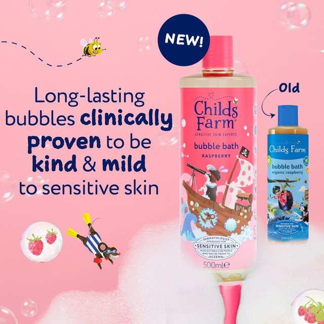 Childs Farm raspberry bubble bath 500ml - British product