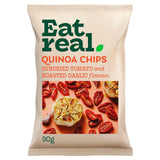 Eat Real quinoa chips with sundried tomato and roasted garlic flavor 90g sharing pack - British product
