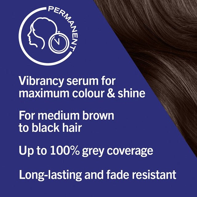 Schwarzkopf Bittersweet Chocolate 89 Brown permanent hair dye 143ml (British brand)