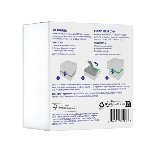 Attitude green apple and basil air purifier 227g - British product