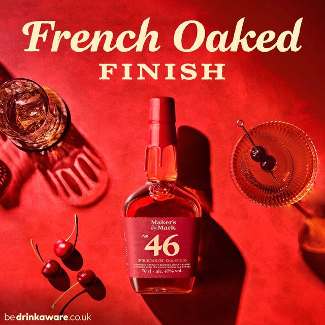 Makers Mark 46 Bourbon Whisky 70cl, imported from the UK