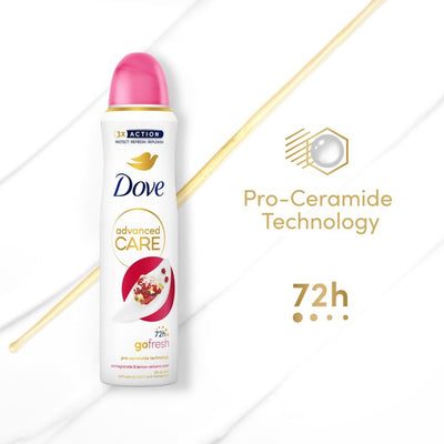 M&S Dove Advanced Care Go Fresh Pomegranate & Lemon Verbena Anti-Perspirant Deodorant Spray 150ml- Buy online at McGrocer