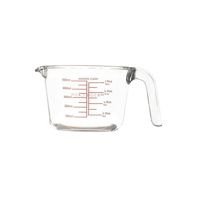 Mason Cash glass measuring jug Classic Collection 0.5L, imported from the UK