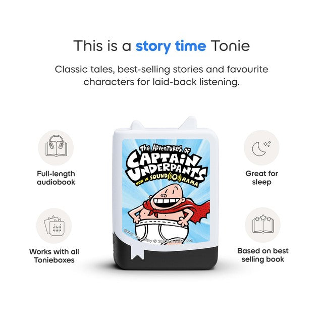 Tonies Captain Underpants audiobook Tonie, imported from the UK